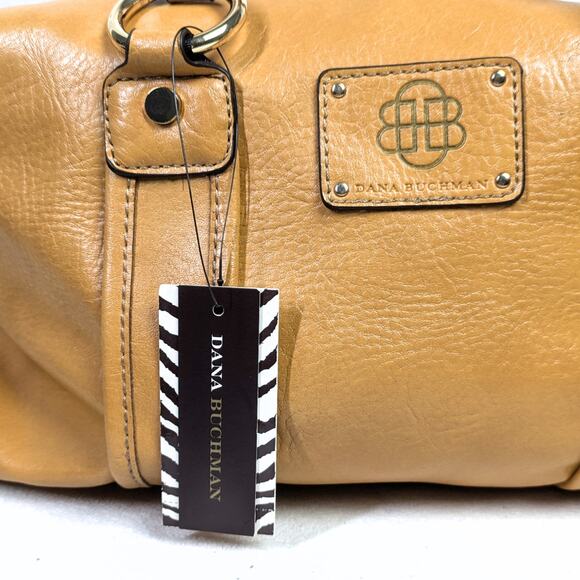 Dana Buchman Mustard Faux Leather Barrel Shoulder Bag — NWT - Picture 5 of 8